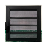 Auvent en aluminium imperméable de ventilation de profil de conception avec la moustiquaire