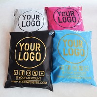 Sacs d'emballage pour vêtements écologiques givrés, sacs de transport avec impression de logo personnalisé, sacs de courrier pour colis