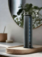 Diffuseur de Tour en Aluminium Rechargeable USB-C, Machine de Diffusion d'Huiles Essentielles Électrique pour 90 m², Contrôlée par Application, Sans Eau