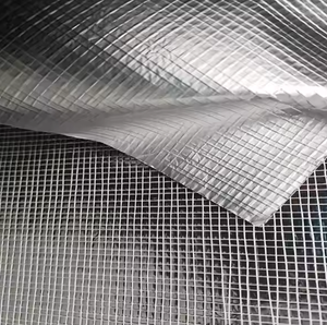 Film réfléchissant thermique ignifuge en aluminium renforcé <span class=keywords><strong>de</strong></span> fibres <span class=keywords><strong>de</strong></span> <span class=keywords><strong>verre</strong></span> haute résistance pour l'isolation des conduites <span class=keywords><strong>de</strong></span> climatisation - Product Image 3