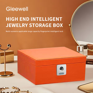 Boîte d'organisation de bijoux biométrique innovante avec technologie de verrouillage des empreintes digitales et conception anti-effraction pour un stockage de qualité supérieure - Product Image 5