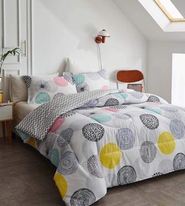 Bốn Mùa Giường <span class=keywords><strong>Comforter</strong></span> Phim Hoạt Hình Trẻ Em Quilts In Đầy Màu Sắc Dots Quilt Bộ Đồ Giường - Product Image 2