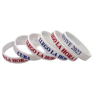 Bracelets personnalisés de haute qualité, bracelets en caoutchouc avec message ou logo, bracelet en silicone personnalisé, bracelet promotionnel - Product Image 2