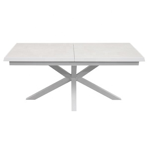 5 pezzi da pranzo poltrone Set mobili giardino esterno Cafe corda in alluminio altezza regolabile tavolo quadrato e 4 sedie - Product Image 3