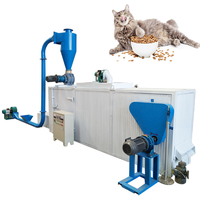 Machine de séchage d'aliments pour poissons à haute productivité, machine de séchage continu de granulés d'aliments pour animaux pour la production d'aliments en usine