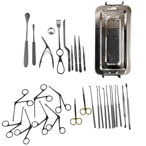 Ensemble d'instruments de tympanoplastie de 30 pièces, réutilisable, pour micro-chirurgie auriculaire, instruments chirurgicaux ORL, kit complet d'otologie - Product Image 1