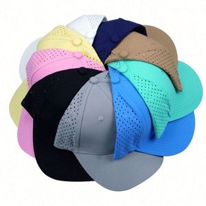 Wholesale Blank 6-Panel Trucker <b>Hat</b> with Perforated Mesh Sporty Unisex Sports Golf Cap 10 Colors Stocks Available Polyester - Product Image 2