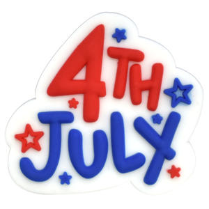 人気のアメリカ国旗シューズチャームPVCソフトラバーシューズアクセサリー独立記念日USAシューズチャームクロッグチャームキッズギフ - Product Image 6