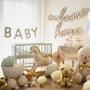 Trend Boutique Individual Card Package Aluminum Foil Matte Mix Color Baby Stroller Balloons for Baby Shower <b>Baptism</b> <b>Decoration</b> - Product Image 4