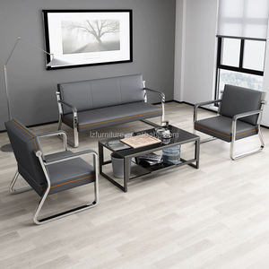 Conjunto de Sofás de Cuero Modernos para Gerentes de Oficina, Buen Precio, Sofá para Oficina Ejecutiva, Sofás Contemporáneos - Product Image 2