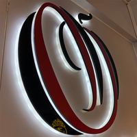 Letrero LED personalizado para publicidad exterior, letrero de letras acrílicas para negocios, logotipo de tienda 3D, letreros LED