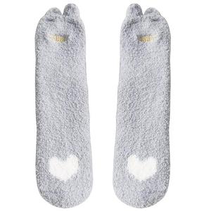 Cheap Fleece Candy Warm <strong>Lady</strong> Heart Cute Winter Sleeping Embroidery Custom <strong>Fluffy</strong> Sleeper Fuzzy Women's <strong>Socks</strong> - Product Image 4