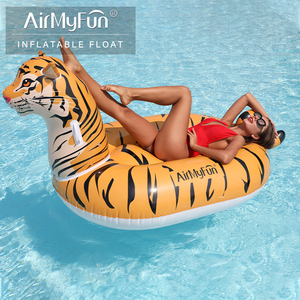 AirMyFun galleggiante gonfiabile galleggiante galleggiante d'acqua sul lago grande piscina tigre galleggiante tropicale isola galleggiante - Product Image 6