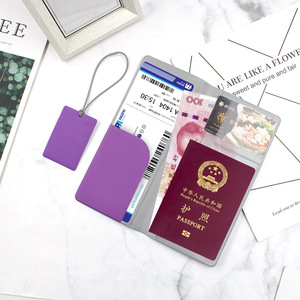 Korean travel minimalist passport <b>holder</b>/luggage tag, PVC long ticket <b>holder</b>/passport protector, boarding pass - Product Image 3