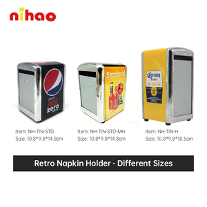 Dispensador de Servilletas NIHAO Cola, Dispensador de Servilletas de Metal al por Mayor, Dispensador de Servilletas de Acero Inoxidable Personalizado, Dispensador de Papel Tisú de Hojalata de 0.30mm - Product Image 3