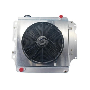 Radiatore in alluminio per motore da corsa per 1962 1965 Chevy II <span class=keywords><strong>Nova</strong></span> 3 con o senza copertura del ventilatore - Product Image 2