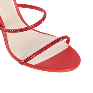 Nuevo estilo, flaco, sexy, moda, Punta abierta redonda, tacón alto fino, cinta enrollada tipo serpiente, <span class=keywords><strong>zapatos</strong></span> <span class=keywords><strong>de</strong></span> sandalia para mujer - Product Image 3