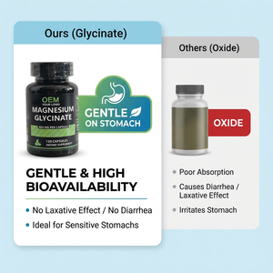 Capsules de glycinate de magnésium à marque privée : Activez la GABA, réduisez les réveils nocturnes, complément pour le soutien du sommeil - Product Image 5