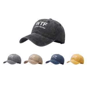 Casquette de pêche amusante de qualité supérieure avec impression « Where’s The Fish » |   Coton Lavé Vintage, Édition Unisexe Ajustable, Caractéristique du Tissu Commun - Product Image 1