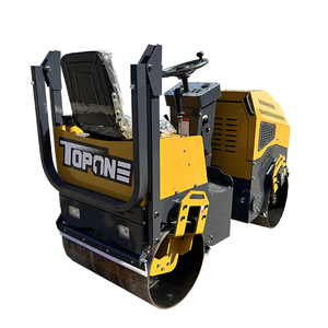 TOPONE 1 Tonne kleine Straßen walze zum Verkauf Reifen Mini Straßen walze zum Verkauf Asphalt pflaster - Product Image 3