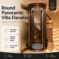 Ascenseur résidentiel pour villa, ascenseur pour maison de luxe, ascenseur privé pour résidence, ascenseur domestique pour villa