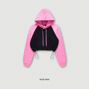 Sudadera Corta de Punto con Hombros Descubiertos, Estilo Americano, Otoño/Invierno, Personalizable, para Mujer - Product Image 3