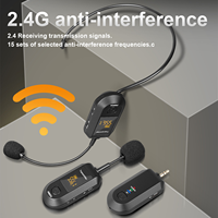 Microphone Lavalier sans Fil 2.4G Professionnel à Clipser sur Revers, Micro Cravate Sans Fil