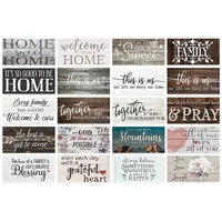 Family Plaque for Wall Decoration, Wooden Signs, Home Art
