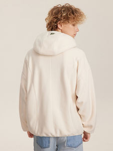 Cotton Blank Plain Fleece Oversized Winter Digital Printing Beaded Custom Embroidery Zip-Up Men Heavy <b>Hoodie</b> - Product Image 5