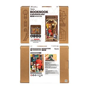Rompecabezas 3D de Madera, Kit de Rincón de Lectura, Casa en Miniatura para Insertar en Estantes, <span class=keywords><strong>Rolife</strong></span> TGB07 Librería con Luz LED, Regalo Creativo para Mayores de 14 Años - Product Image 5