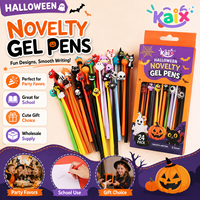 KAIX Emballage personnalisé OEM Ensemble de stylos gel Halloween 0,5 mm Pointe fine Stylos gel Halloween pour cadeaux promotionnels