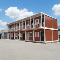 Panneau sandwich en acier galvanisé durable, résistant au vent, haute performance, écologique, maison préfabriquée modulaire à 2 étages, construction rapide