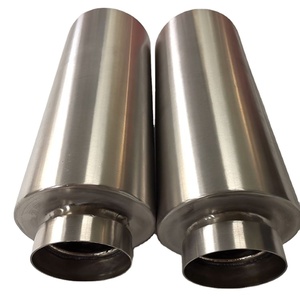 <span class=keywords><strong>Silencieux</strong></span> en titane avec tuyau perforé et rembourrage en <span class=keywords><strong>laine</strong></span> d'acier <span class=keywords><strong>pour</strong></span> voiture de course - Product Image 1