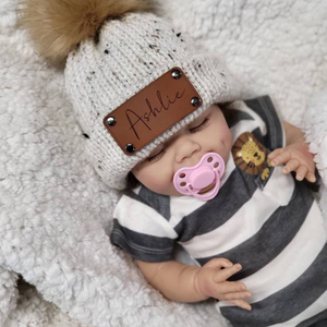 नकली चमड़े का व्यक्तिगत नाम चमड़े के पैच लेबल लेजर उत्कीर्ण चमड़े के भंडारण पैच लेबल लेजर उत्कीर्ण चमड़े के स्टॉकिंग पैच और क्रॉकेट के लिए - Product Image 3