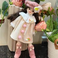 Poupées miniatures de 30 cm, mignonnes et tendance, modèle de jouet en plastique avec articulations mobiles, yeux simulés, charnières, à habiller soi-même, cadeau d'anniversaire pour enfants