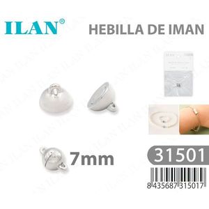 Cierre Magnético Esférico Ilan de 7mm para Fabricación de Joyería - Product Image 3