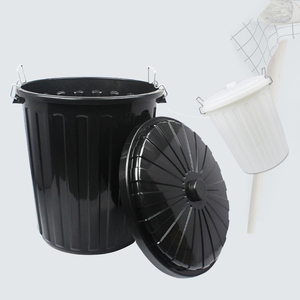 Cubo de basura de hotel para interiores duradero Cubo de basura de plástico cuadrado de gran tamaño con estructura superior abierta para restaurantes - Product Image 3