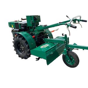 2025 nuevo AG China cultivo granja equipo <span class=keywords><strong>Rotovator</strong></span> campo <span class=keywords><strong>pequeño</strong></span> Mini potencia timón mano <span class=keywords><strong>Tractor</strong></span> 2wd <span class=keywords><strong>Tractor</strong></span> 5hp 7hp cultivador - Product Image 2