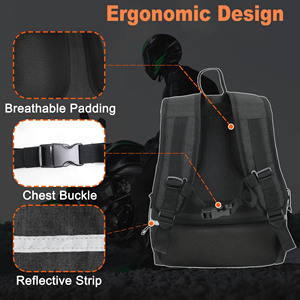 Free Sample Heavy-Duty Motorcycle Waterproof PVC Large Capacity Motorcycle Cycling Helmet Storage <b>Backpack</b> for <b>Men</b> Women - Product Image 3