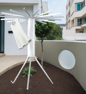 Séchoir pliable portable en aluminium, sans installation, pour intérieur/<span class=keywords><strong>extérieur</strong></span>, salle de bain, maison, balcon - Product Image 4