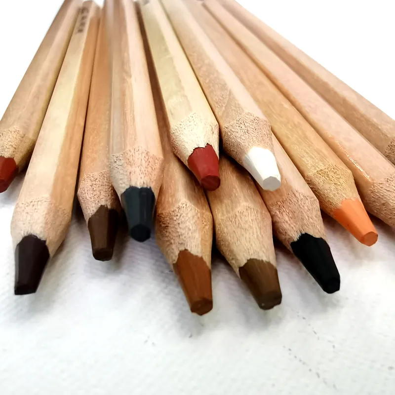 الجلد لهجة ألوان باستيل تينت أقلام الرسم الطبيعي خشبي مجموعة أقلام رصاص الطباشير Lapice دي كولور couleur مكتب اللوازم المدرسية