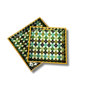 Bandeja de Servir de Madera MDF Hecha a Mano con Estampado Meena, Venta al Por Mayor |   Bandeja Decorativa para el Hogar, Bandeja de Madera con Estampado Meenakari de Lujo - Product Image 1