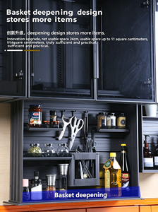 Étagère coulissante intelligente en alliage d'aluminium à commande électrique, avec commande vocale et capteur de mouvement anti-pincement, pour armoire de <span class=keywords><strong>cuisine</strong></span> - Product Image 3