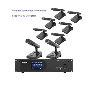 Système de microphone de conférence sans fil professionnel F6000 à signal stable avec suivi vidéo pour 200 délégués - Product Image 1