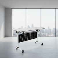 Table de conférence de haute qualité, pliable, bureau commercial, bureau de direction, bureau moderne pour PC, table pour salles de réunion
