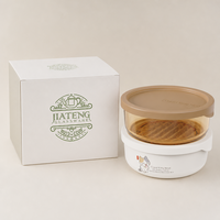 Boîte à lunch en verre réutilisable pour le bureau, les enfants et les adultes, avec couvercle hermétique, compatible micro-ondes, pour la conservation des aliments, ensemble de contenants de rangement