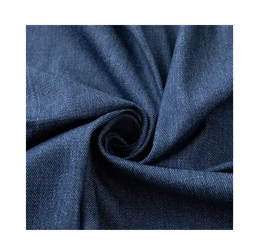 Em estoque tecido jeans 100% C 10oz Sarja lavada para roupas jeans, calças jeans, etc.