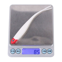4 pièces/sac 13cm/3.5g fourche souple queue Shad leurre pour la pêche Silicone appât Forktail doux poisson yeux mer BassPVC plastique