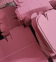 Auf Lager Luxus-Verpackung Rosa Versandkartons Matt Laminiert