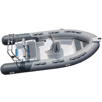 Bateau gonflable hors-bord pour 6 personnes à console centrale CE 4.8m RIB 480 à vendre